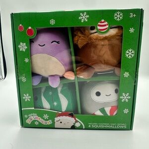 Squishmallows 4-pack Christmas Mini Box Set Benny, Beula, Nissa, Johann